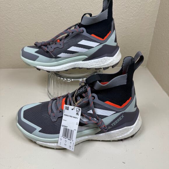 NWT TERREX FREE HIKER 2.0 GORE-TEX HIKING SHOES-Men’s size 8- Pristine condition - Picture 1 of 9